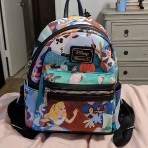 Disney Loungefly Alice in Wonderland mini Backpack